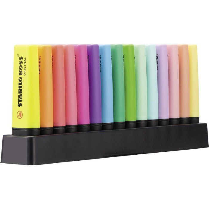 Stabilo Boss Original Set de Escritorio con 15 Marcadores (9 Fluorescentes y 6 Pastel) Stabilo Boss Original Set de Escritorio con 15 Marcadores (9 Fluorescentes y 6 Pastel)